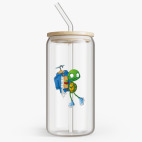 Банка с бамбуковой крышкой