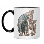 Кружка двухцветная