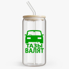 Банка с бамбуковой крышкой