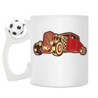 Кружка с футбольным мячиком