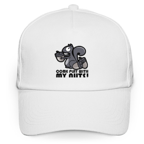 Кепка бейсболка с принтом Play with my nuts