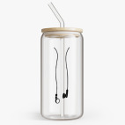 Банка с бамбуковой крышкой