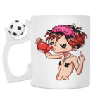 Кружка с футбольным мячиком