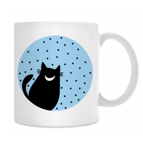 Кружка с принтом Два кота