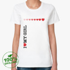 Женская футболка органик