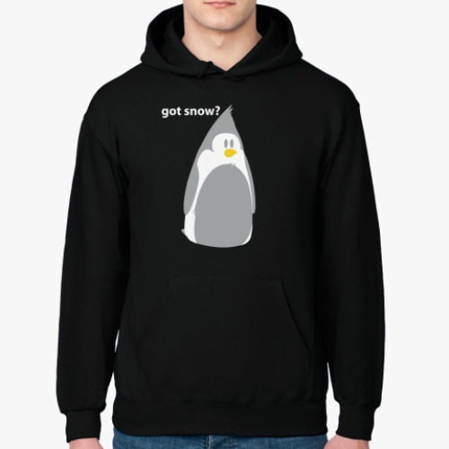 Толстовка худи с принтом Got snow