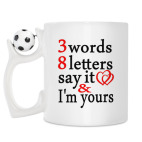 Кружка с футбольным мячиком