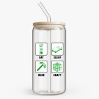 Банка с бамбуковой крышкой