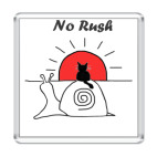Магнит 6.5 x 6.5 см  No Rush