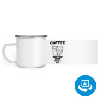 Кружка металлическая белая (круговая запечатка)