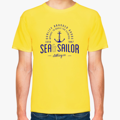 Футболка Sea and sailor, якорь