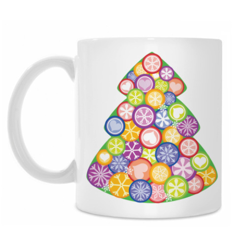 Кружка с принтом Новый год