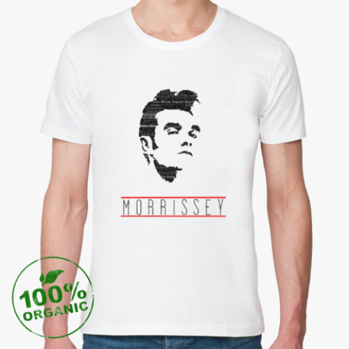 Футболка из органик-хлопка с принтом Morrissey