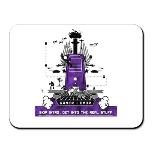 Коврик для мыши с принтом Gamer