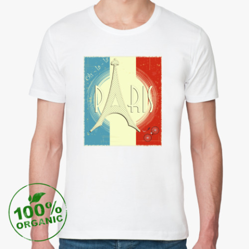 Футболка из органик-хлопка с принтом Paris