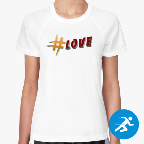 Женская спортивная футболка Любовь