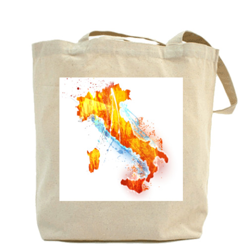 Сумка шоппер с принтом Италия