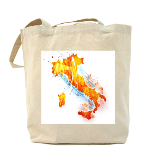 Сумка шоппер с принтом Италия