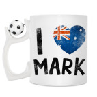 Кружка с футбольным мячиком