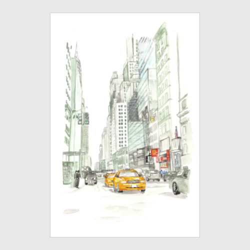 Постер Такси Нью Йорка