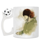 Кружка с футбольным мячиком