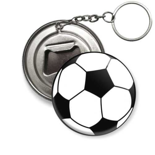 Брелок-открывашка с принтом Футбольный мяч