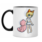 Кружка двухцветная