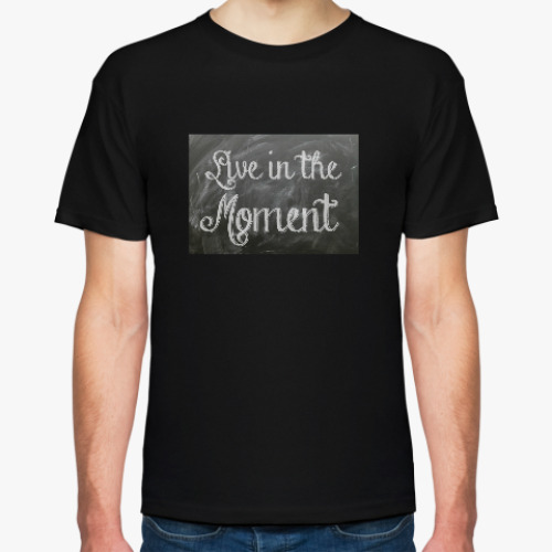 Футболка с принтом Live in the Moment