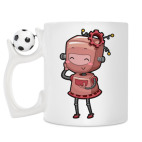 Кружка с футбольным мячиком