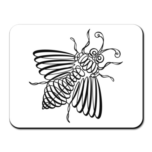 Коврик для мыши с принтом пчёлка