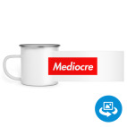 Кружка металлическая белая (круговая запечатка)