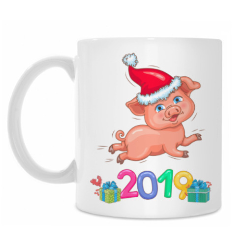 Кружка Новогодняя Свинка 2019