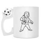 Кружка с футбольным мячиком