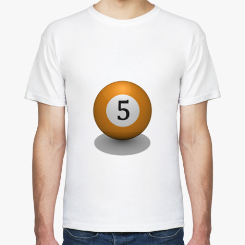 Футболка с принтом Бильярдный шар