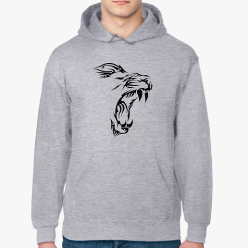 Толстовка худи с принтом Лев