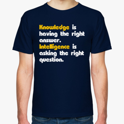 Футболка Knowledge/Intelligence