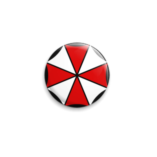 Значок 25мм с принтом Umbrella Corp.