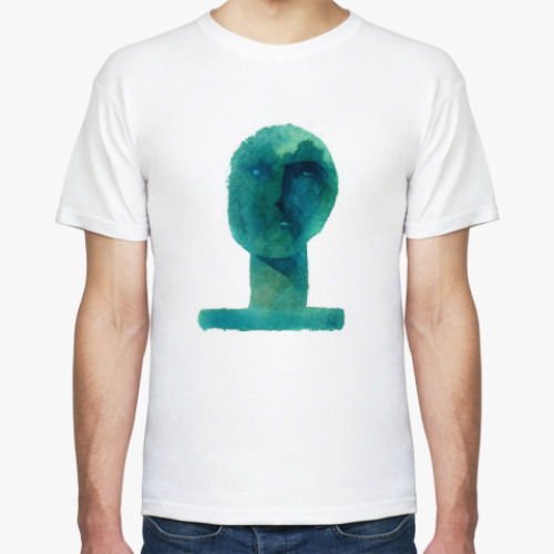 Футболка с принтом Зеленый человек