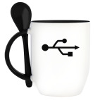 Кружка с ложкой