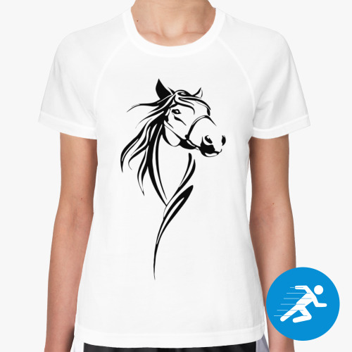 Женская спортивная футболка Horse