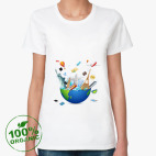 Женская футболка органик