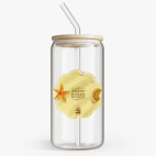 Банка с бамбуковой крышкой