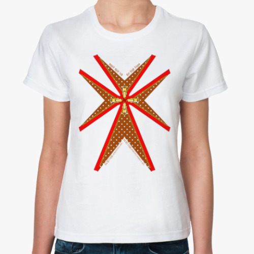 Классическая футболка Крест и молнии