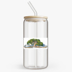 Банка с бамбуковой крышкой