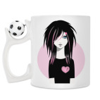 Кружка с футбольным мячиком