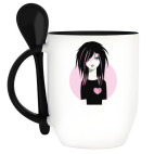 Кружка с ложкой