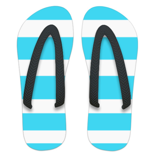 Шлепанцы (сланцы) с принтом  'Морская полоска'