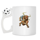 Кружка с футбольным мячиком