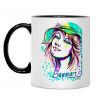 Кружка двухцветная