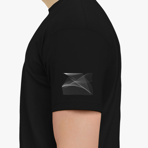 Футболка с принтом Абстракция линий